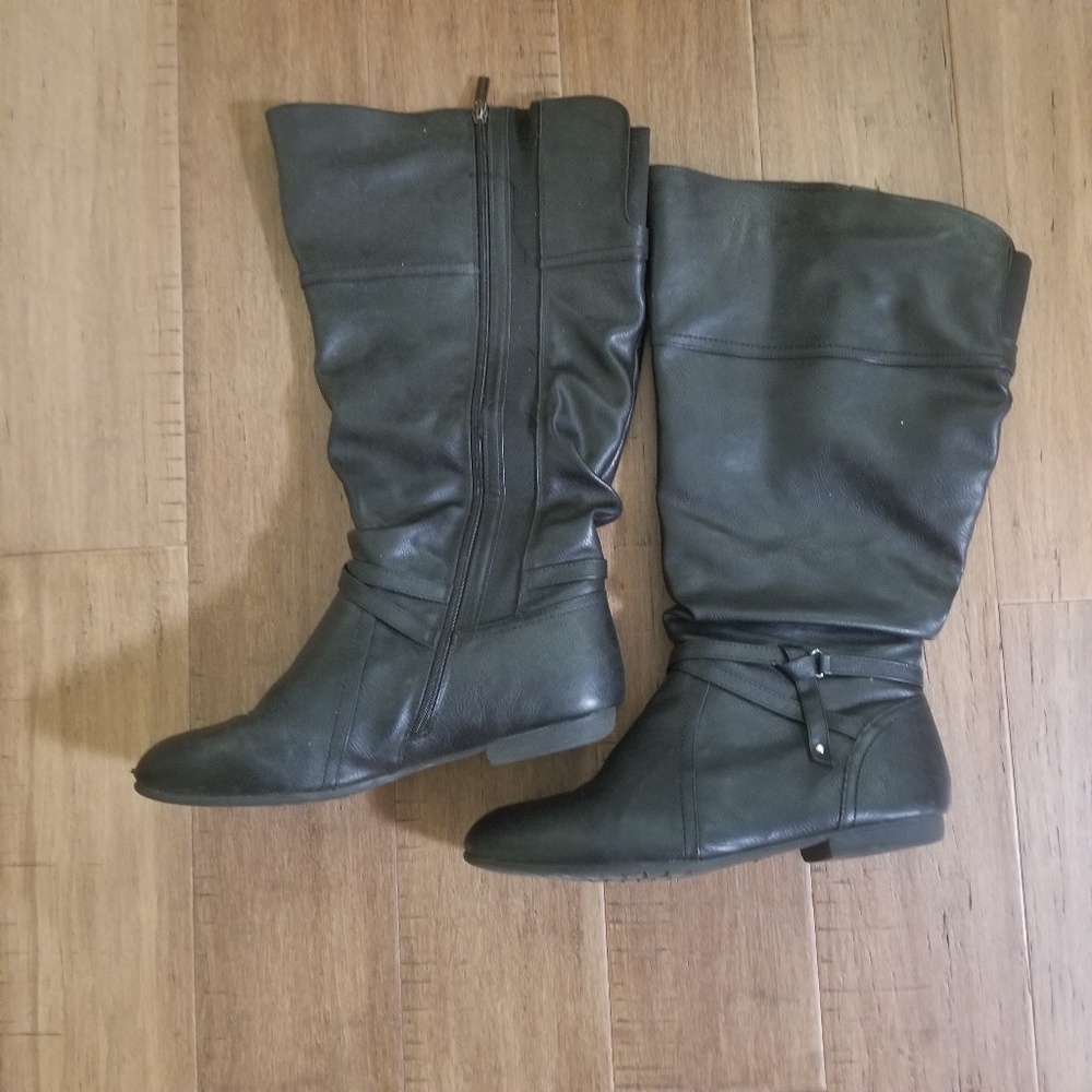 Black Leather boot